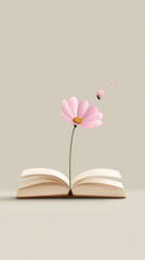 Things we never said goodbye to: floral minimal design for print or poster