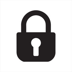 lock padlock icon vector illustration