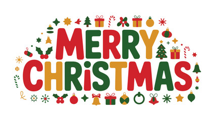 Joyful Christmas Greetings: A vibrant Christmas greeting, adorned with festive icons. Embracing the spirit of togetherness, joy, and the magic of the holiday season.