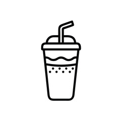 mexican soda drink line icon illustration