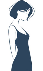  Minimalism woman without outline