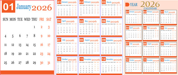calendar for 2026