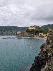 Colorful Coastal Houses in Monterosso al Mare, Cinque Terre, Italy