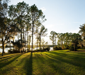 Sunset by the Lake