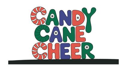 Candy Cane Cheer: A delightful depiction of Candy Cane Cheer, this image exudes festive vibes with vibrant colors, embodying the spirit of holiday cheer and sweet treats.