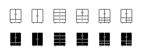 Drawers caninet icons