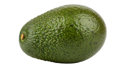 Fresh, ripe avocado with textured green skin, perfect for healthy meals and snacks. vibrant color and smooth surface make it appealing choice for salads and guacamole