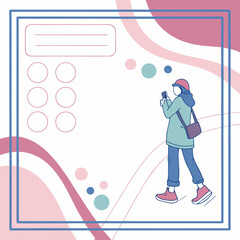  Social Media Post Template Vector Design with Modern Gradient Layout