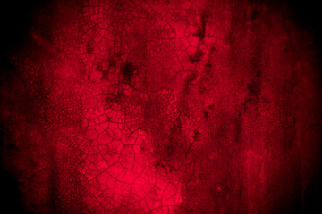 Fototapeta premium Old wall texture cement black red background abstract dark color design are light with white gradient background.