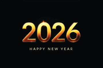 Merry Christmas and Happy New Year 2026 Vector