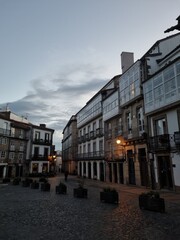 Santiago de Compostela, Galicia, Spain. Streets and alleys of Santiago de Compostela 

