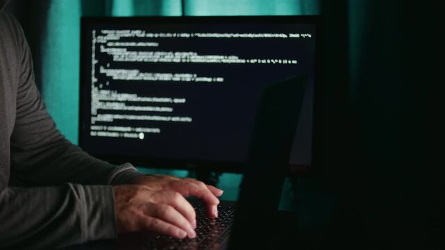 Engineers oversee operations, Monitoring ongoing deployment activities DevOps specialist carefully supervises pipeline development, Night observation of deployment activities enhances system oversight