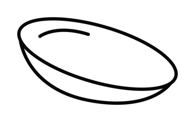  line art icon of  contact lenses in a pair