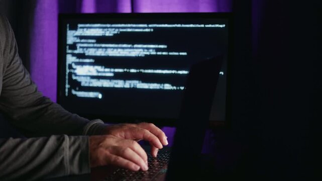 Admin backups ongoing, System operator conducting data restorations, System administrator diligently executing backup and restoration tasks to ensure operational continuity during night shift concept