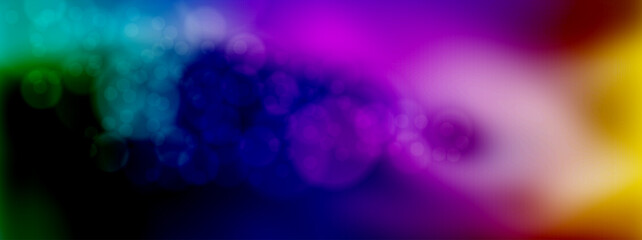 Bokeh on a colorful gradient background . The layout of a creative banner, poster, poster, cover, interior and design design. Corporate identity template