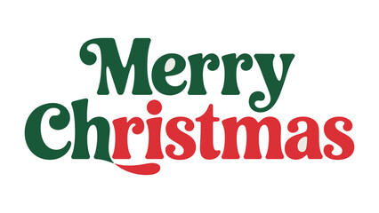 Christmas Wishes: A festive graphic proclaims Merry Christmas, the green and red lettering a cheerful herald of holiday joy. 