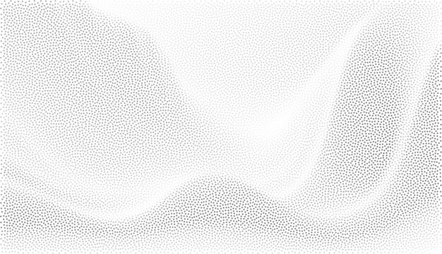 Abstract vector raster background with dotted noise pattern forming soft hill shapes and paper texture surface, creating a calm organic landscape composition