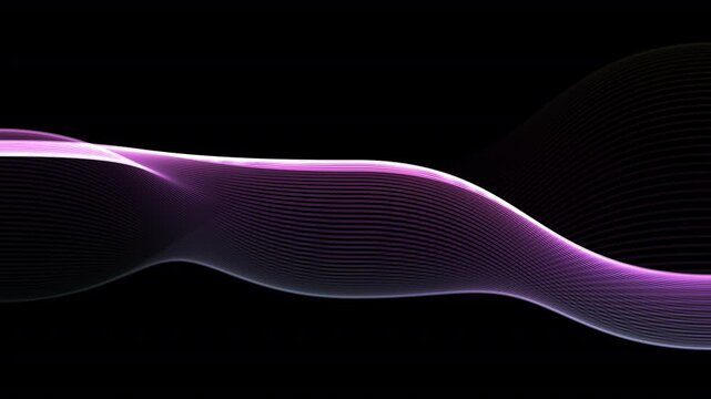 curved wavy lines tech futuristic motion background. dynamic abstract line waving loop line.Wavy lines animated background, abstract wavy and curvy lines pattern seamless background animation.