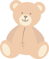 Illustration of Cute Teddy Bear with Bow