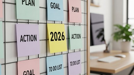 happy new year, new year's eve, silvester, new year, sparklers celebration greeting card, new year card - Year 2026 in sparkler font and firework fireworks pyrotechnic, on blue night sky background