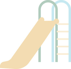 Illustration of a Playground Slide vector shape