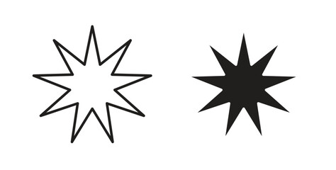 Obraz premium Bahai icons designs can be used for mobile, ui, websites