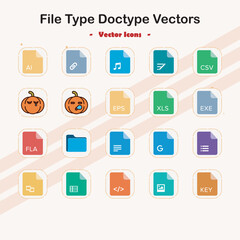 Collection of File Type and Document Icons