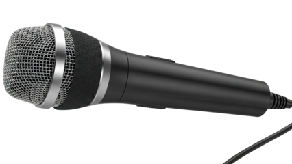 Microphone on White Background