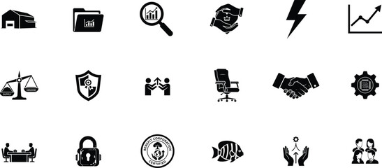 set of vector icons