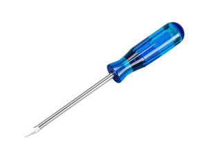 Blue Handled Flathead Screwdriver