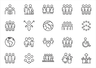 Social media interface icons for online interaction and engagement applications