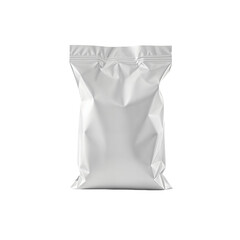 White Blank Flexible Pouch Packaging Mockup