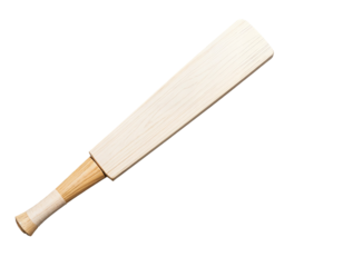 Wooden Cricket Bat on Transparent Background