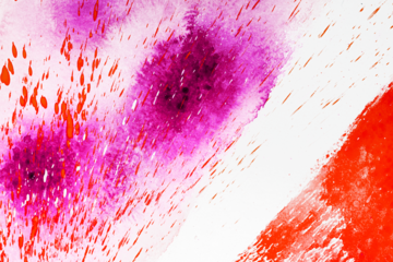 Pink and yellow paint powder splash texture cutout