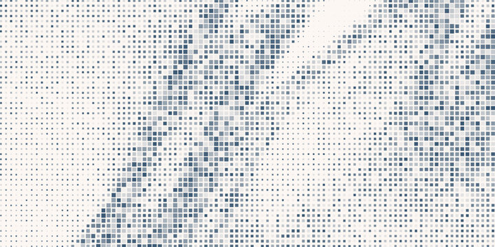 Dissolved filled square dotted vector background or icon with disintegration effect.