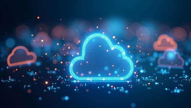 Stunning Cloud Virtualization Imagery: Advanced Hypervisor Technologies & Virtual Machines for Efficient Digital Infrastructure in Photo Stock Concept