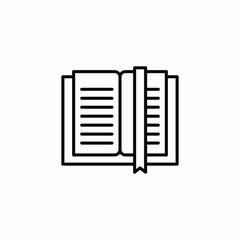 book bookmark icon sign vector