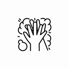 hand wash icon sign vector