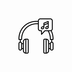 headphones music icon sign vector