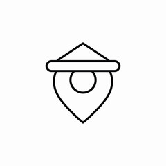 location flag icon sign vector