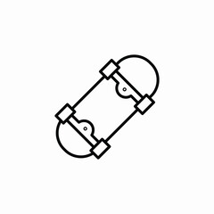 skateboard sports icon sign vector