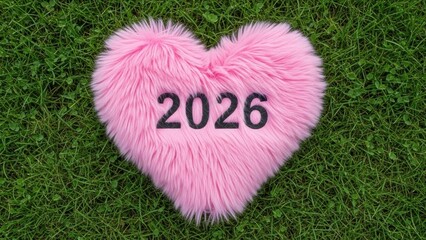 happy new year, new year's eve, silvester, new year, sparklers celebration greeting card, new year card - Year 2026 in sparkler font and firework fireworks pyrotechnic, on blue night sky background