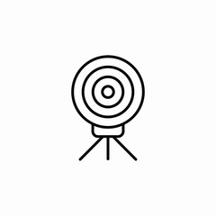 target shoot icon sign vector