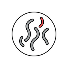 Icon a parasite, isolated against a clean background.