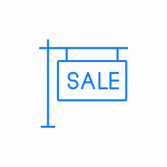 streetboard sale icon sign vector