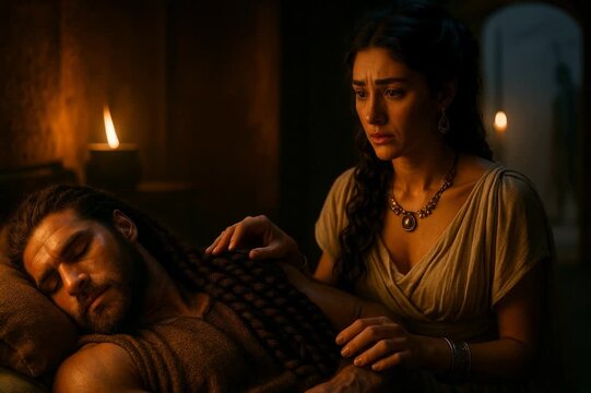 Samson and Delilah,  Love That Cut His Strength