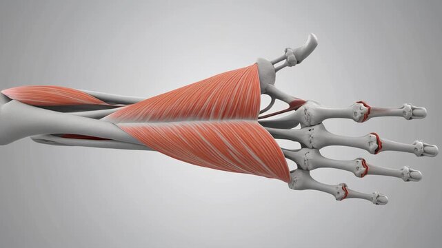 Animated Human Extensor Pollicis Longus Tendon Anatomy