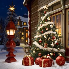 decorated christmas tree