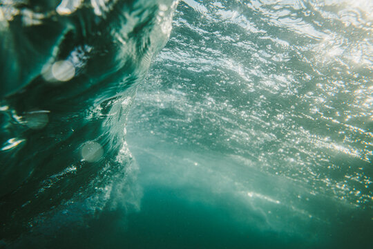 Deep ocean waves captured in Galicia, Spain