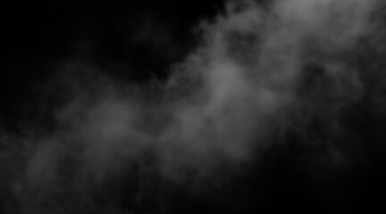 Dramatic dark background with smoke effect for atmospheric designs and projects